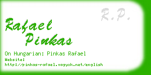 rafael pinkas business card